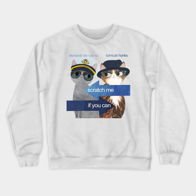 Scratch me Crewneck Sweatshirt by Planet Cat Studio